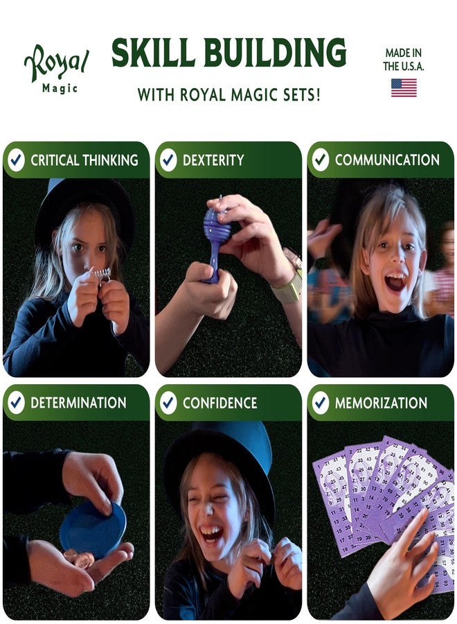 Royal Magic Emerald Edition Magic Kit for Kids - 75+ Easy Magic Tricks for Children 6-8 & 8-12, Complete Magic Set with Props & Instructions, Perfect 8 Year Old Boy Birthday Gift or Great Present for Any Age - Image 5